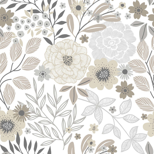 Divine Luxury, Natur - Voksduk med blomster og blader