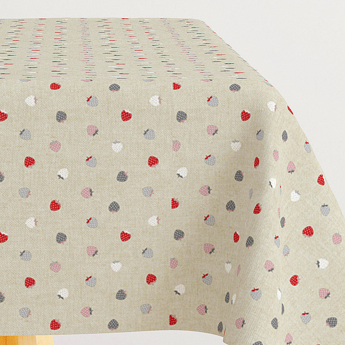 Dix Natur - Akrylduk med små søte jordbær