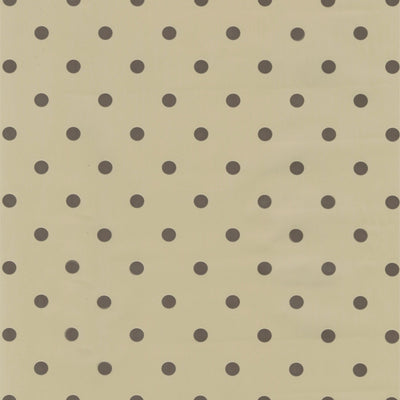 Dot Beige, voksduk med prikker, 140 cm bred