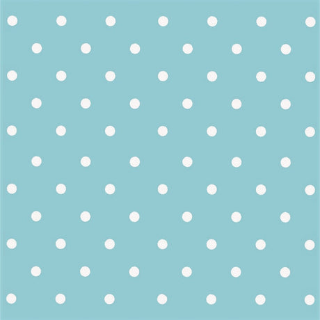 Dots Vintage Blue – Voksduk med prikker