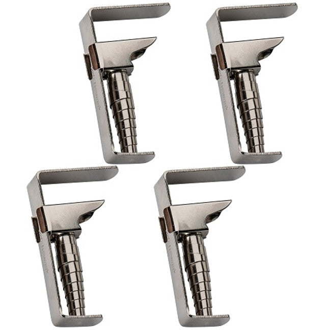 Dukholdere rustfrie, fleksible opptil 4 cm. Sett med 4 stk