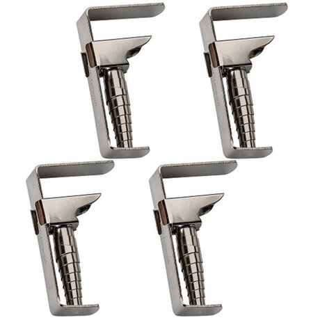 Dukholdere rustfrie, fleksible opptil 4 cm. Sett med 4 stk