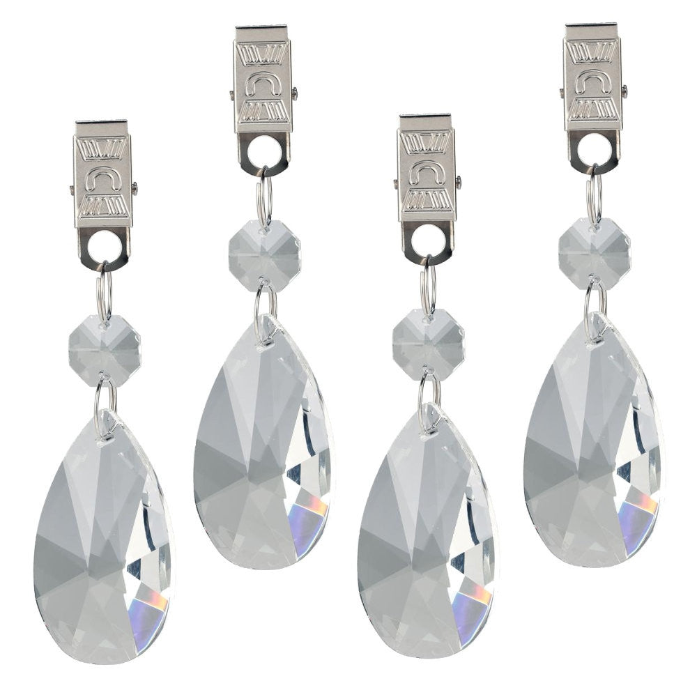 Dukvekter – Sett med 4 stk. krystaller