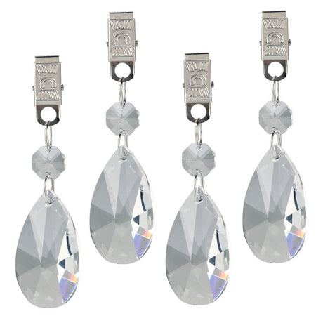 Dukvekter – Sett med 4 stk. krystaller