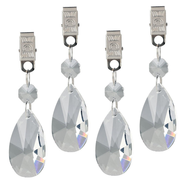 Dukvekter – Sett med 4 stk. krystaller