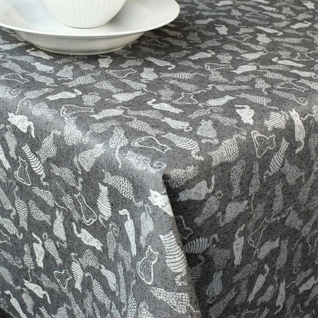 Dumond Antrasitt – Jacquardvevd akrylduk, 160 cm bred