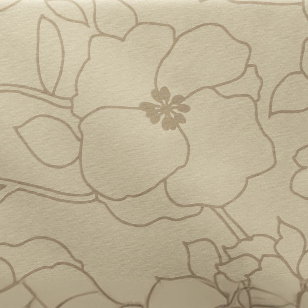 Elegant Blomst – Voksduk i beige, mønster