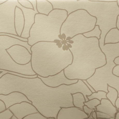 Elegant Blomst – Voksduk i beige, mønster