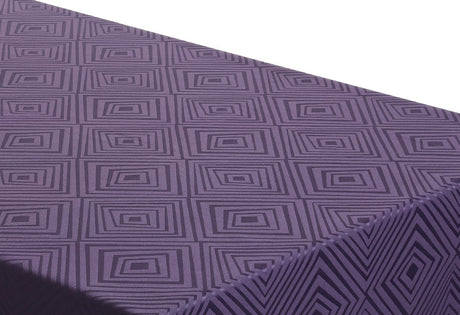 Engholm Diamond Rund Damaskduk - lilla Ø 160