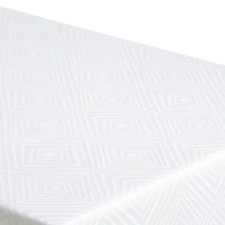 Engholm Diamonds Hvit Damaskduk – 140 x 180 cm