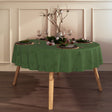 Engholm Noel jacquardvevd rund juleduk, grønn - Ø 200 cm