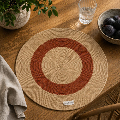 Engholm Thor Rund Spisebrikke Rust/Camel – Liten Sirkel – Ø40 cm
