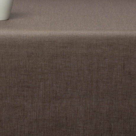 Ensfarget akrylduk i 100 % lin – 140 cm bred – Mud