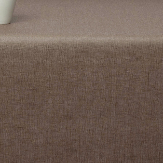 Ensfarget duk i 100 % lin med akrylbelegg – Mud