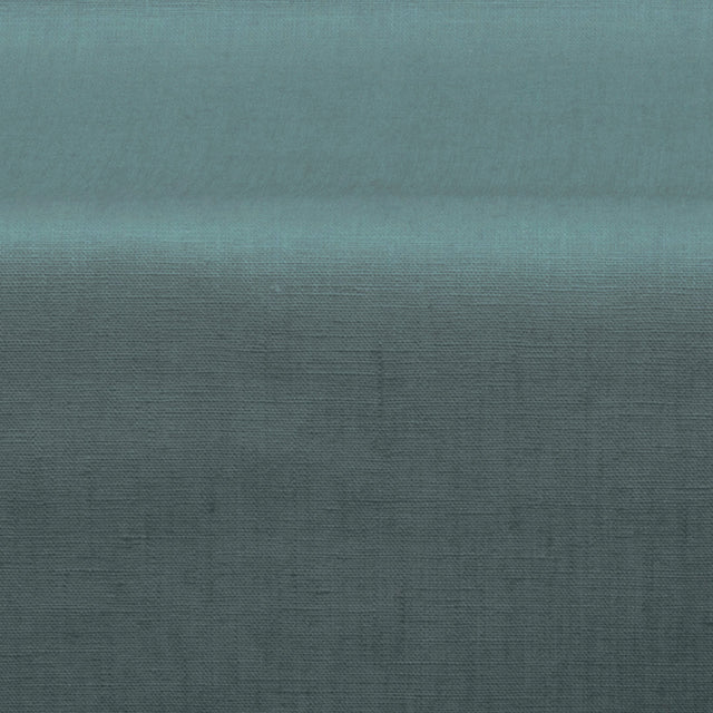 Ensfarget duk i 100% lin coatet med akryl – Petroleum/Blågrønn