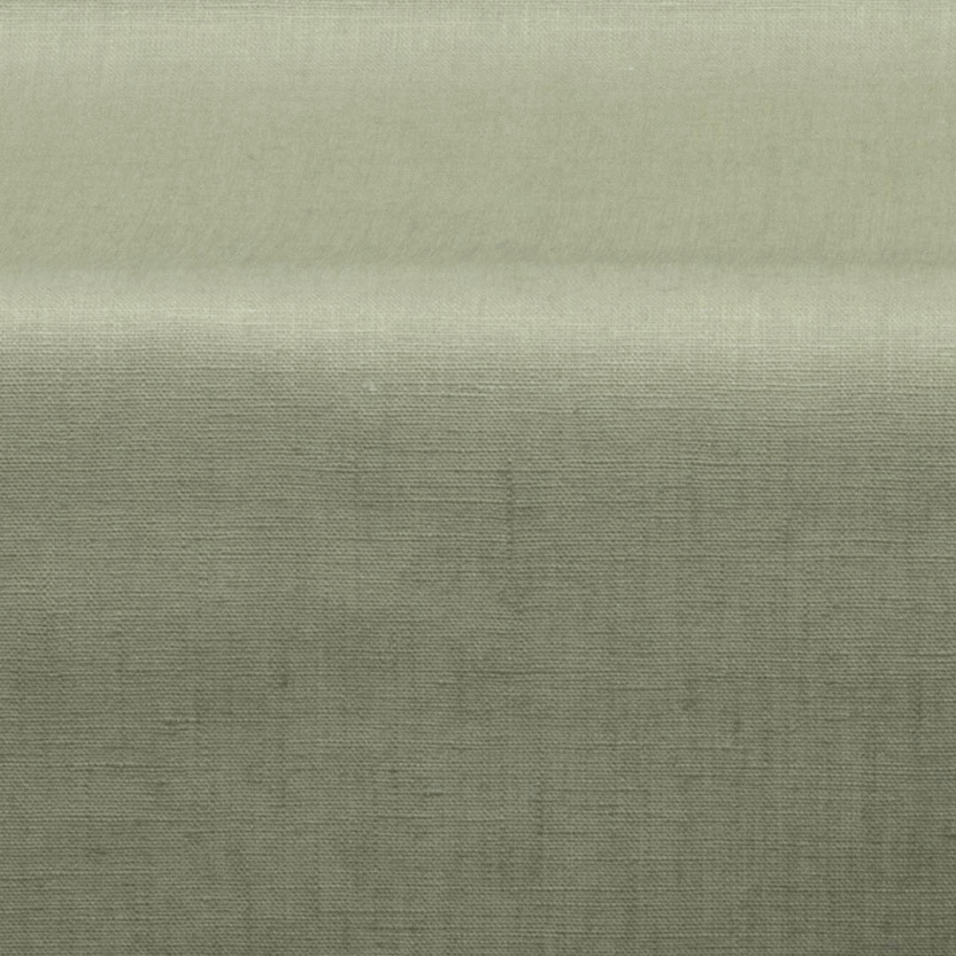 Ensfarget akrylduk i 100% lin – 140 cm bred, støvet grønn