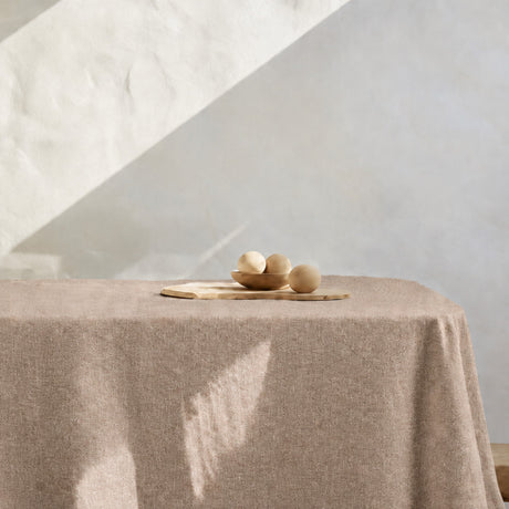 Ensfarget akrylduk Beige – Dali 140 cm bred