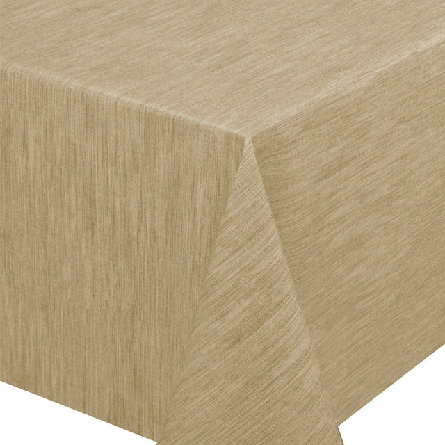 Ensfarget voksduk med preget struktur, 140 cm bred – Beige