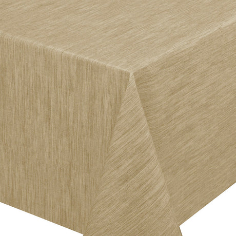 Ensfarget voksduk med flott preget struktur, 160 cm bred – Beige