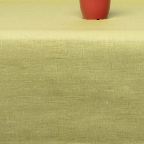 Ensfarget duk i 100 % lin med akrylbelegg – Lime