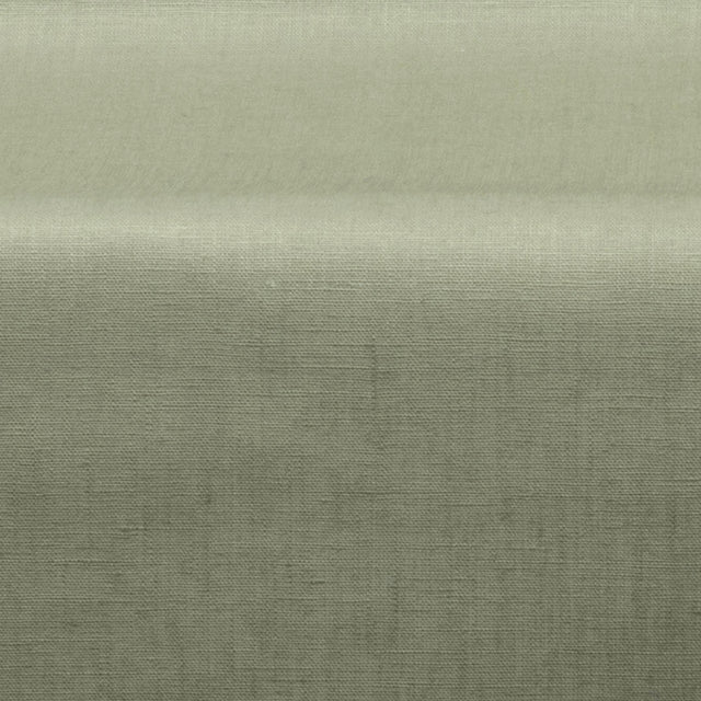 Ensfarget linduk – Ensfarget duk i 100% lin coatet med akryl, støvet grønn