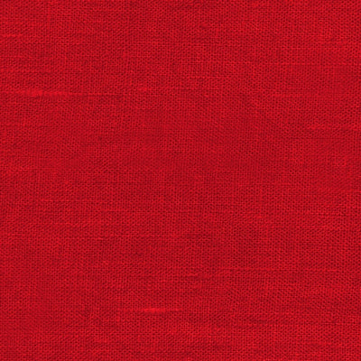 Ensfarget duk i 100 % lin med akrylbelegg – Rød