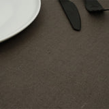 Ensfarget Antrasitt – akrylduk i 100 % lin – 140 cm bred
