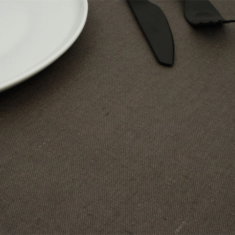 Ensfarget Antrasitt – akrylduk i 100 % lin – 140 cm bred