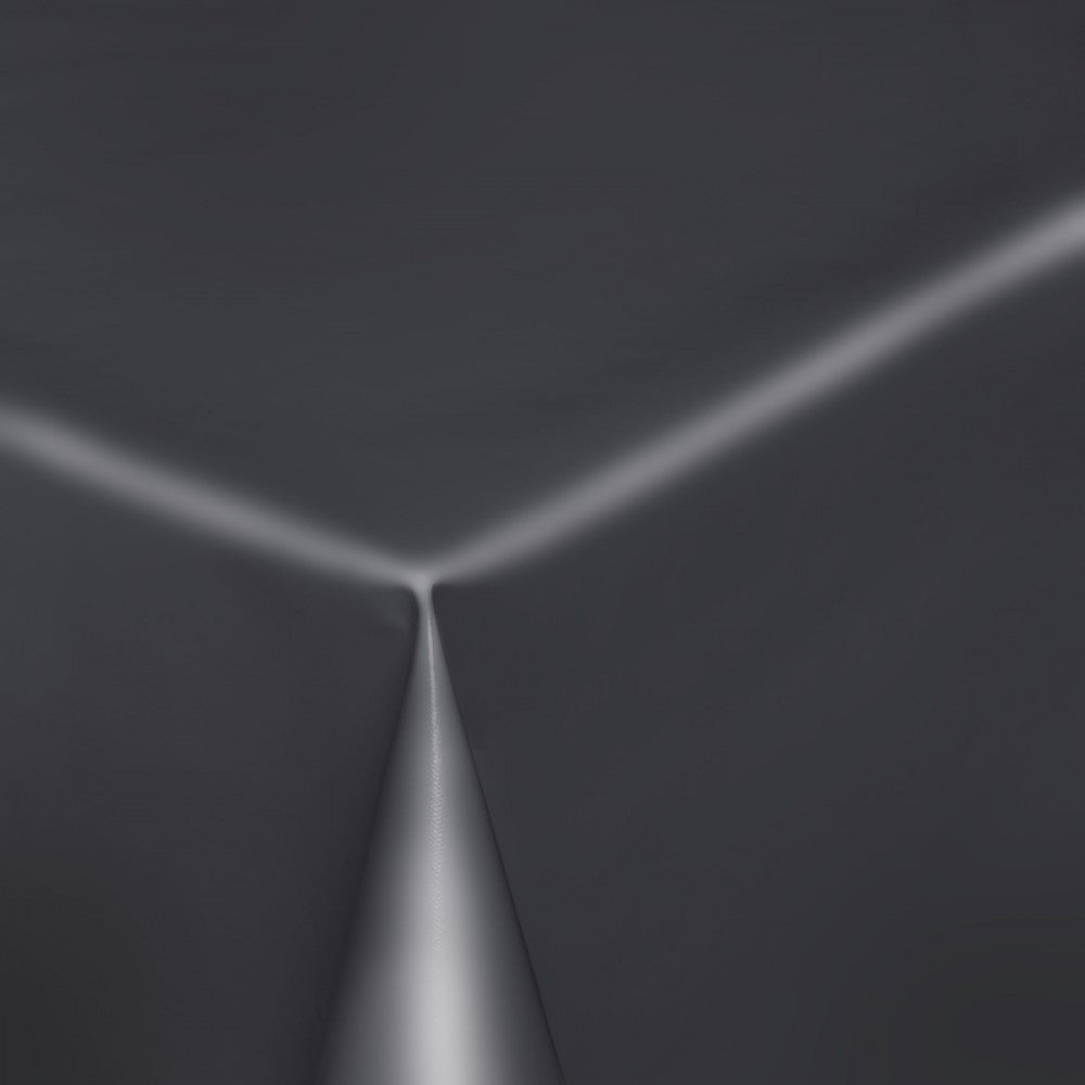 Uni Color – Ensfarget halvblank voksduk, 140 cm bred – Antrasitt