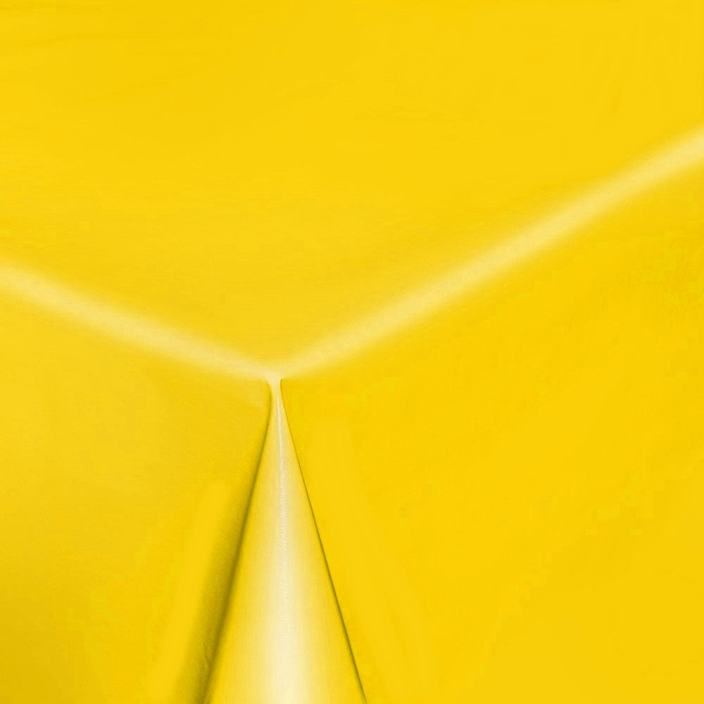 Ensfarget voksduk halvblank – gul