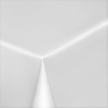 Uni Color - Ensfarget halvblank voksduk, 140 cm bred - Hvit