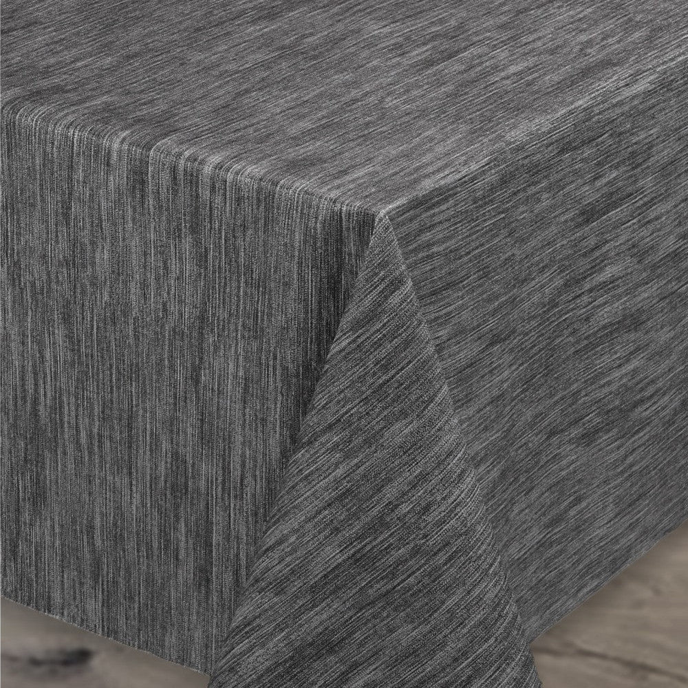 Ensfarget voksduk med flott preget struktur, 160 cm bred – Antrasitt