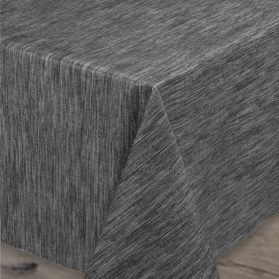 Ensfarget voksduk med preget struktur, 140 cm bred – Antrasitt