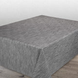 Ensfarget voksduk med preget struktur, 140 cm bred – Grå