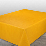 Ensfarget voksduk med preget struktur, 140 cm bred – Gul