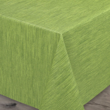 Ensfarget voksduk med preget struktur, 120 cm bred – Grønn
