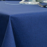 Ensfarget blå akrylduk - rund akrylduk med elastisk kant - For bord Ø 60 - Ø 170 cm