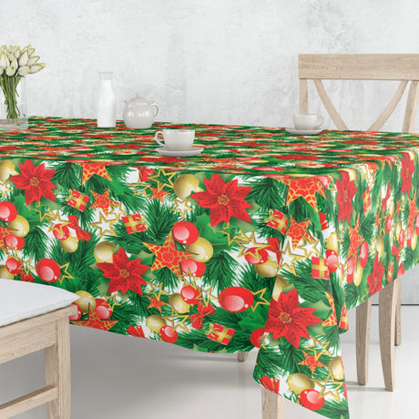 Estrella Christmas Time – Juleakrylduk med gran, julekuler, sløyfer og gaver