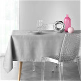 Etoiles Grey/Silver – jacquardvevd damaskduk med flekkavvisende behandling – 140 x 300 cm