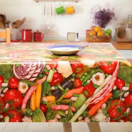 Fargerik Høst – Voksduk med grønnsaker