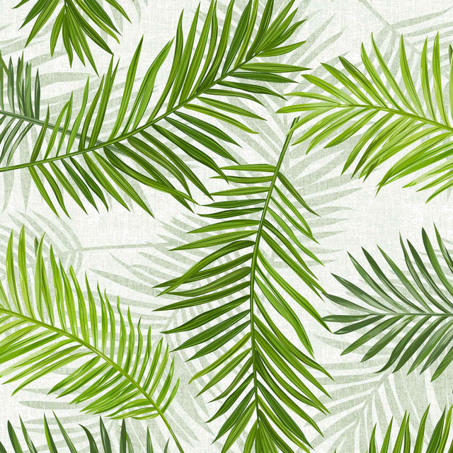 Feuilles Green – Voksduk med vakre grønne palmeblader