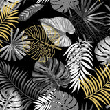 Ficusor Black Metallic - Voksduk med bladmønster og flott struktur