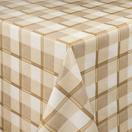 Firkantede ruter i kvadrater brun rutet voksduk