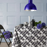 Firkløver grå, voksduk med grafisk mønster, 140