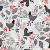 Fjærkre Flora – voksduk med haner og høner