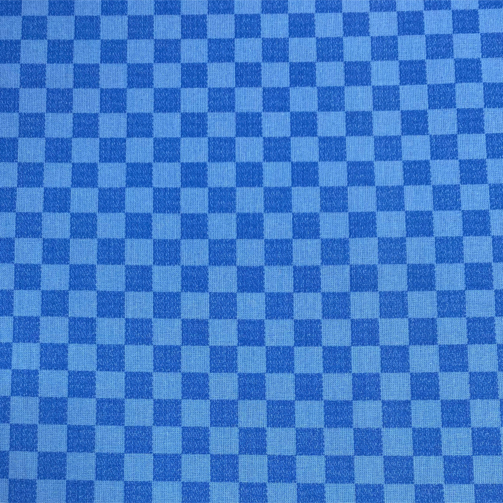 Flair Karo Blue – Rutet akrylduk i blå