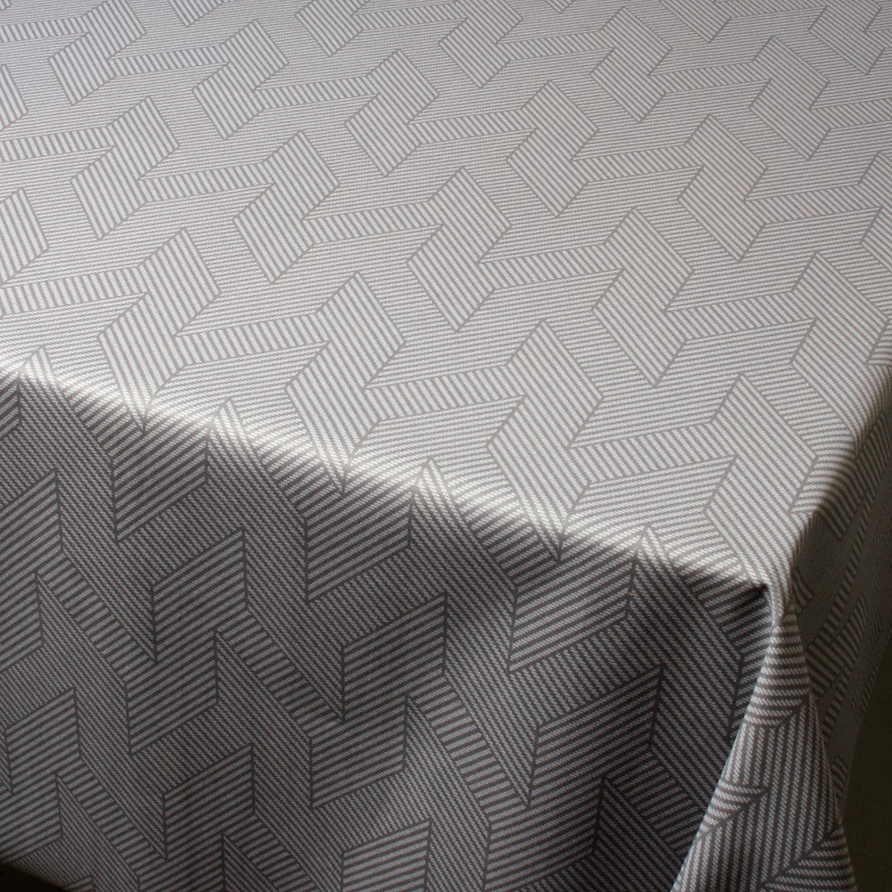 Flare Grå - Akrylduk med flott grafisk mønster