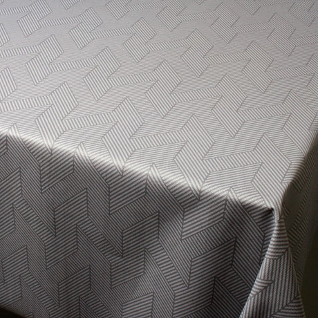 Flare Grå - Akrylduk med flott grafisk mønster