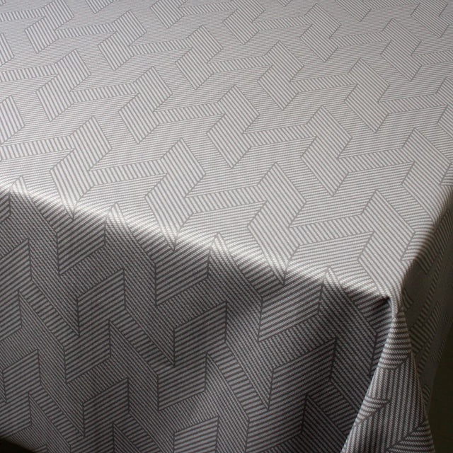 Flare Grå - Akrylduk med flott grafisk mønster