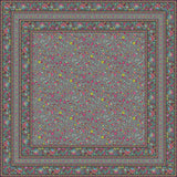 Fleurs Des Champs Antrasitt – Rektangulær provenceduk 160 x 160 cm, motiv